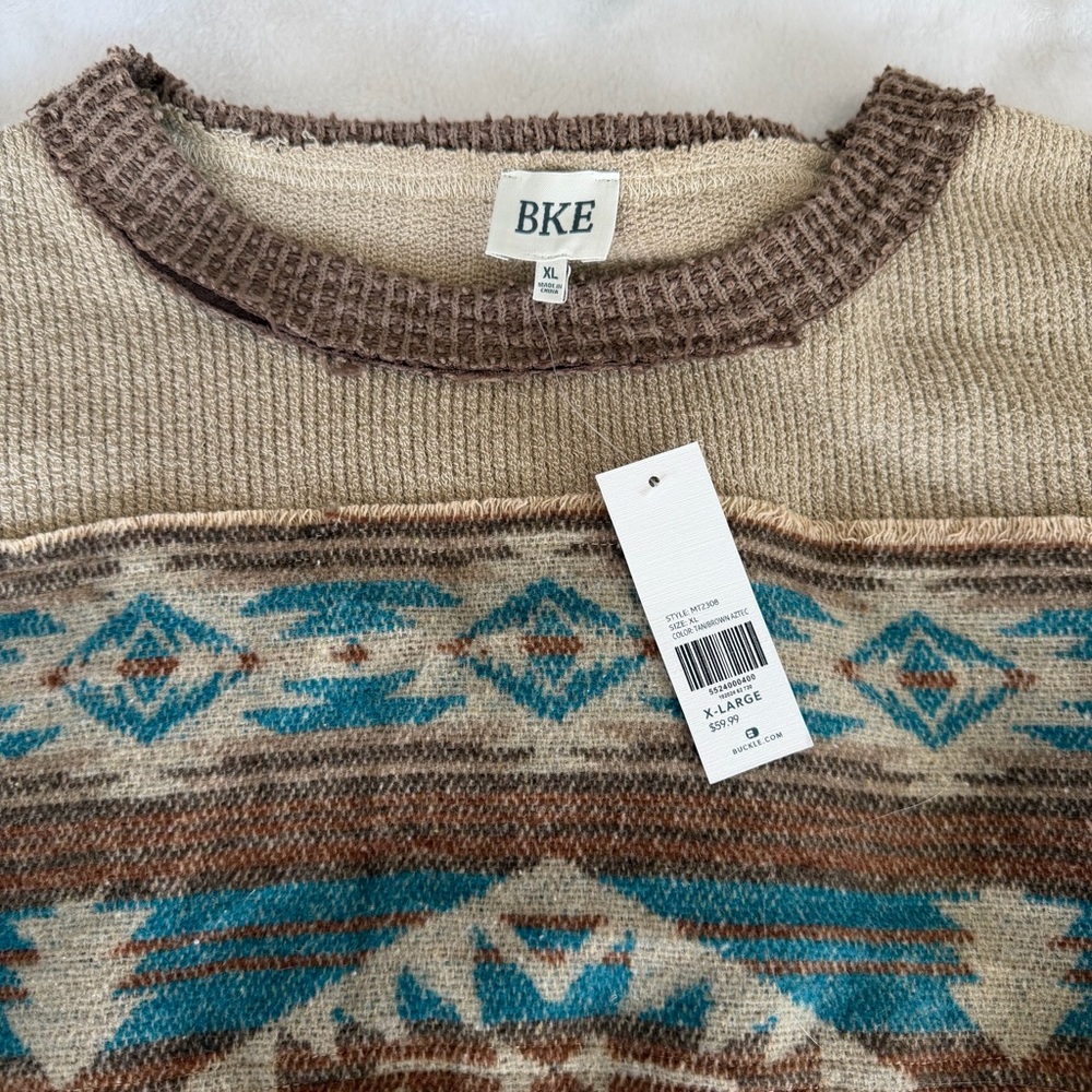 BKE Oversized Aztec Sweater - Picture 2 of 5